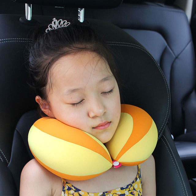 Children's U-Shaped Car Safety Seat Pillow