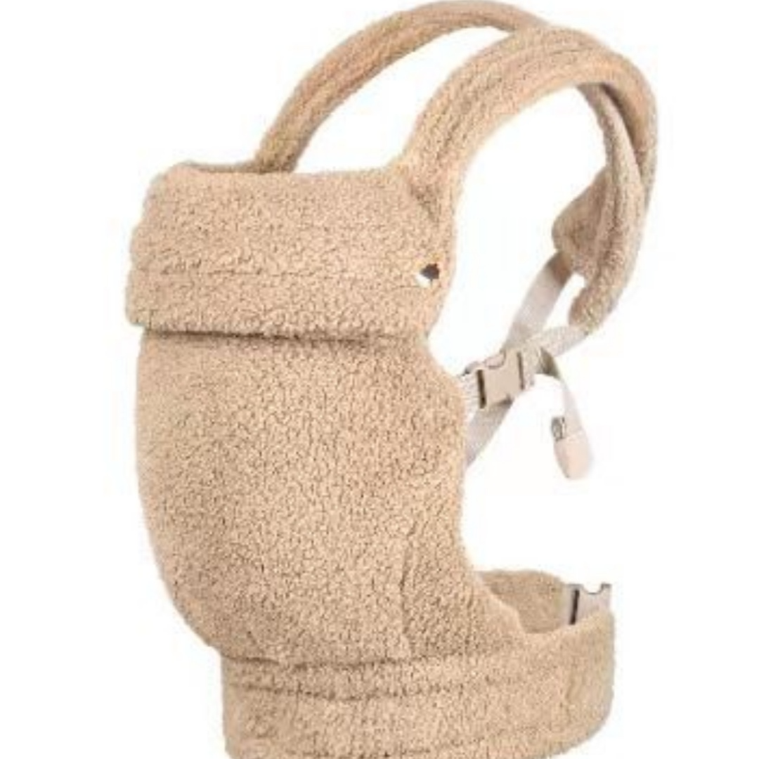 Plush Baby Carrier Backpack – Windproof & Warm Sling for Infants