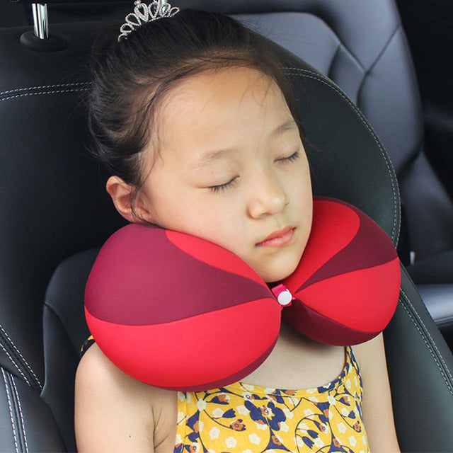 Children's U-Shaped Car Safety Seat Pillow
