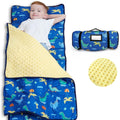Children's Nap Mat with Pillow for Preschool Travel